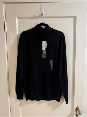 NWT Club Room Men's Black Turtleneck Sweater
